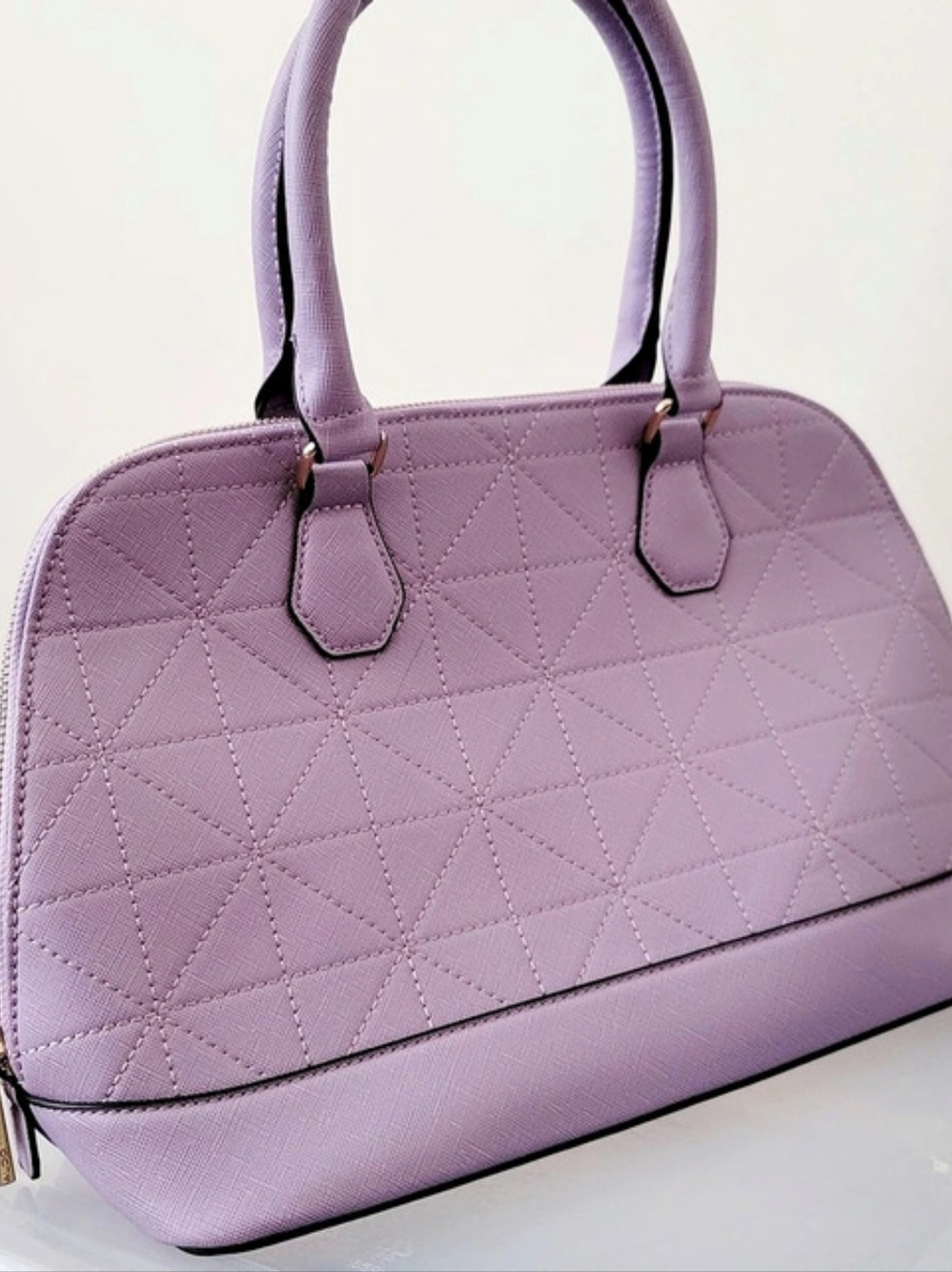 ALDO Geometric Lilac Satchel in Purple NWT